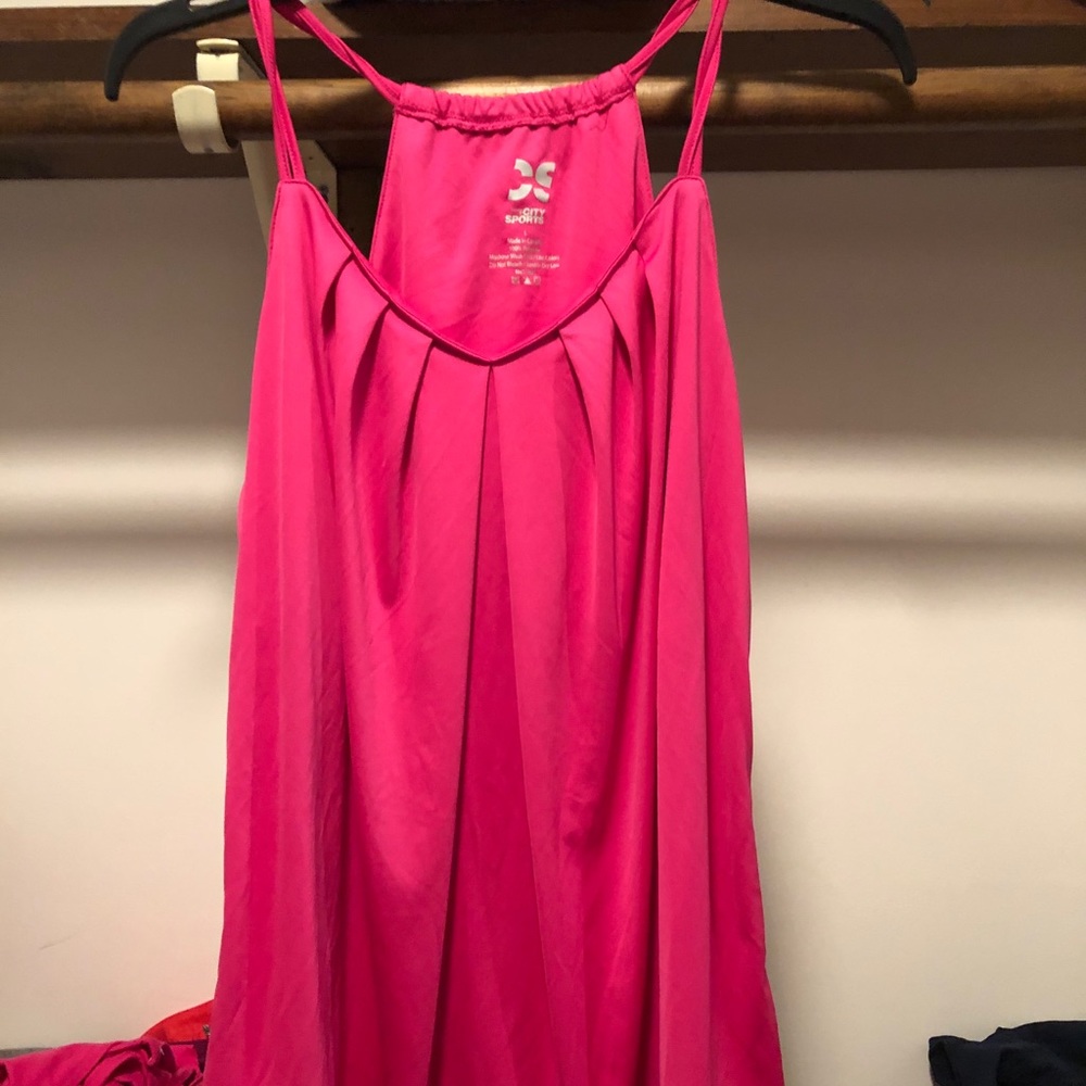 Pink workout tank top